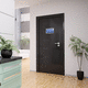door signage plate / wall-mounted / aluminum / orientation