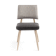 contemporary restaurant chair / indoor / fabric / leather
