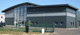 prefab building / modular / galvanized steel / glass