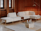modular sofa / contemporary / fabric / with armrests