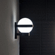 contemporary wall light / indoor / steel / blown glass