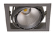 recessed ceiling spotlight / LED / square / metal