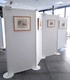 removable partition / modular / mobile / aluminum