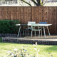 louvered fence / garden / wooden / perforated