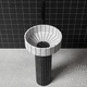 free-standing washbasin / natural stone / matte finish / round