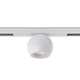 LED track light / spherical / metal / commercial
