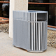 public trash can / powder-coated steel / outdoor / contemporary