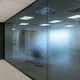 demountable partition / double-glazed / aluminum / commercial