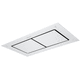 built-in range hood / white
