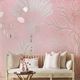 traditional wallpaper / silk / nature pattern / monochrome
