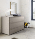 contemporary chest of drawers / lacquered wood / not specified / beige