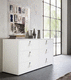 contemporary chest of drawers / lacquered wood / not specified / white