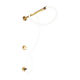 contemporary wall light / indoor / metal / sculptural