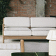 contemporary sofa / for indoor use / fabric / iroko