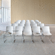 design chair / outdoor / indoor / satin