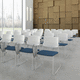 contemporary conference chair / polypropylene / steel / metal base