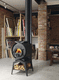 wood heating stove / contemporary / cast iron