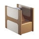 shampoo chair with footrest / original design / synthetic leather / ceramic