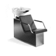 shampoo chair with footrest / ceramic / 1-person