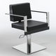 synthetic leather beauty salon chair / with hydraulic pump / white / black