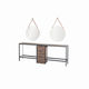 contemporary dressing table / plastic / leather / wood