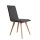 contemporary chair / indoor / fabric / oak