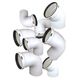 metal smoke flue / polypropylene