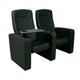 polyurethane foam cinema seating / polypropylene / commercial / black