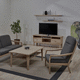 contemporary coffee table / wood / pine / alder