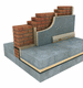 Polyisocyanurate PIR core two-component insulation board / plaster coated