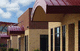 corrugated sheet metal / curved / galvanized steel / roof