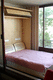 wall bed / double / contemporary / custom