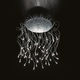 original design ceiling light / round / chromed metal / halogen