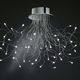 original design ceiling light / round / chromed metal / halogen
