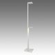 floor-standing lamp / aluminum / frosted glass / contemporary