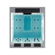 above-ground hot tub / rectangular / 3-seater / aluminum
