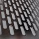 perforated profiled sheet / stainless steel / for interior / with long perforations