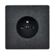 power socket / wall-mounted / recessed / brass