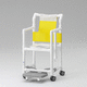 mobile shower seat / free-standing / plastic / commercial