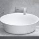 countertop washbasin / marble / 1-hole / without overflow