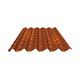 ribbed sheet metal / steel / for roof