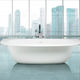 oval bathtub / free-standing / composite / white