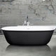 oval bathtub / free-standing / composite / white