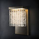 contemporary wall light / indoor / steel / Murano glass