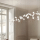 pendant lamp / Lentiflex® / wire / brass
