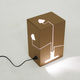 table lamp / cardboard / contemporary / corded
