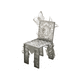 contemporary chair / indoor / wood / upholstered