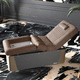 leather pedicure spa chair / with footrest / with headrest / upholstered
