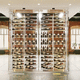 serving wine cabinet / commercial / free-standing / glass