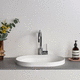 built-in washbasin / Solid Surface / oval / 1-hole